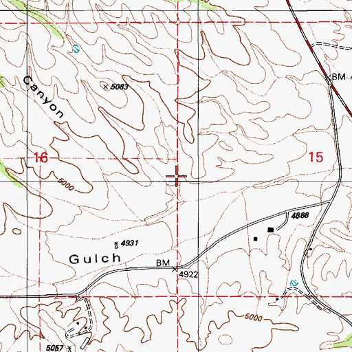 Topographic Map of Empire School, AZ