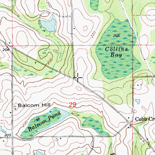Topographic Map of Pleasant Grove Church, FL
