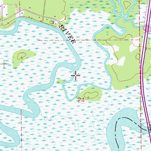 Topographic Map of Plummer Creek, FL