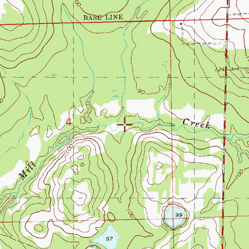 Topographic Map of Polar Branch, FL