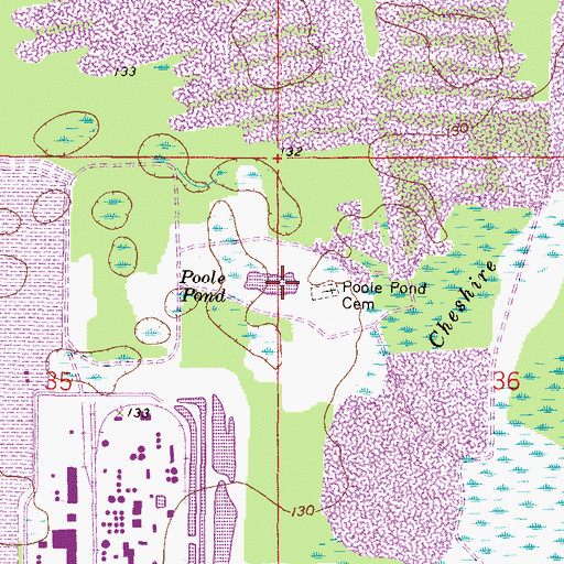 Topographic Map of Poole Pond, FL
