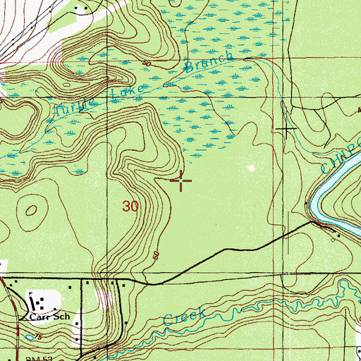 Topographic Map of Poplar Head, FL
