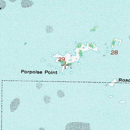 Topographic Map of Porpoise Point, FL