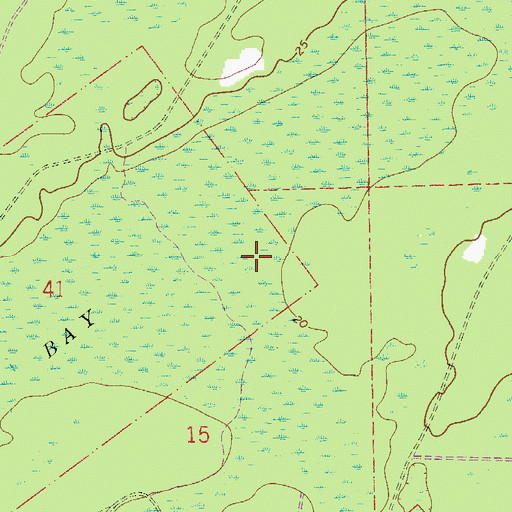 Topographic Map of Powers Bay, FL
