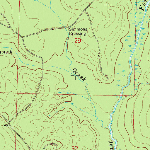 Topographic Map of Pringle Branch, FL