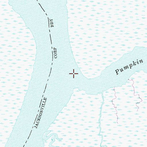 Topographic Map of Pumpkin Hill Creek, FL