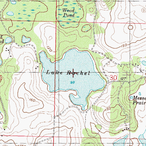 Topographic Map of Rachel Lake, FL