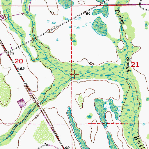 Topographic Map of Rattlesnake Slough, FL