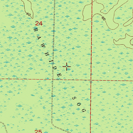Topographic Map of Rawhide Sog, FL
