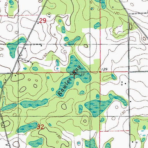 Topographic Map of Rawles Bay, FL