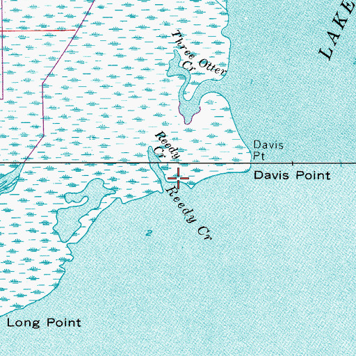 Topographic Map of Reedy Creek, FL