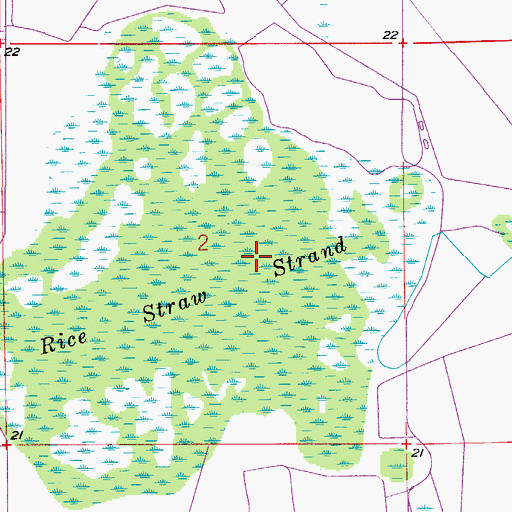 Topographic Map of Rice Straw Strand, FL