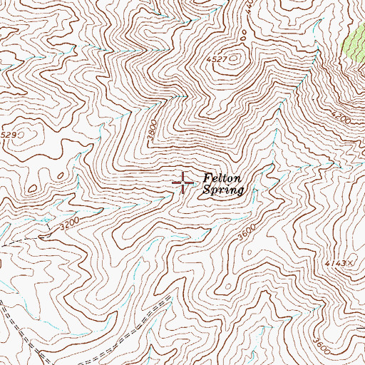 Topographic Map of Felton Spring, AZ