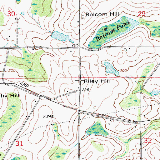 Topographic Map of Riley Hill, FL