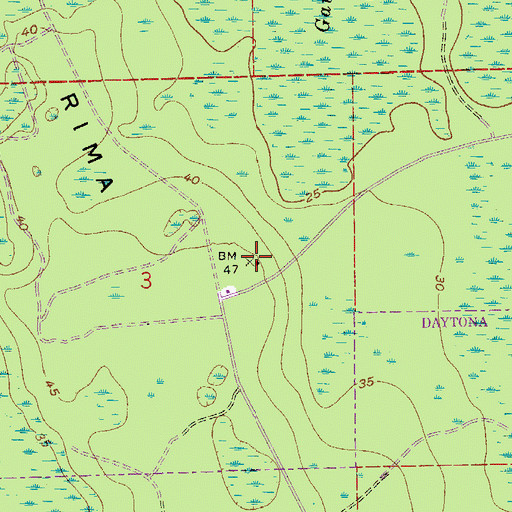 Topographic Map of Rima Ridge, FL
