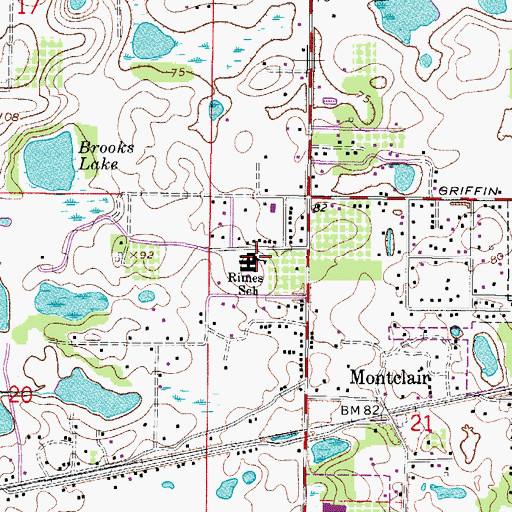 Topographic Map of Rimes Early Learning and Literacy Center, FL