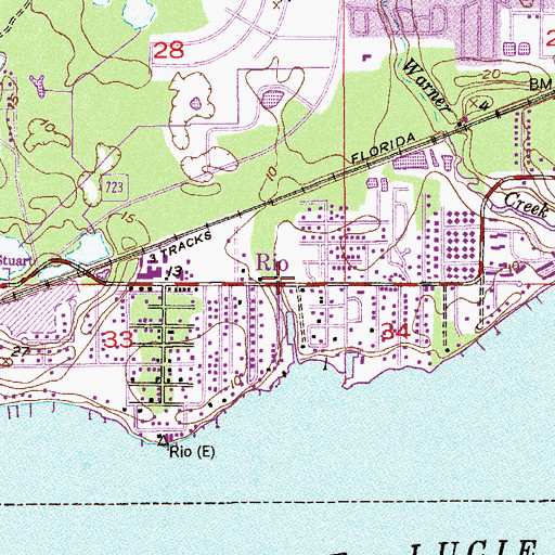 Topographic Map of Rio, FL