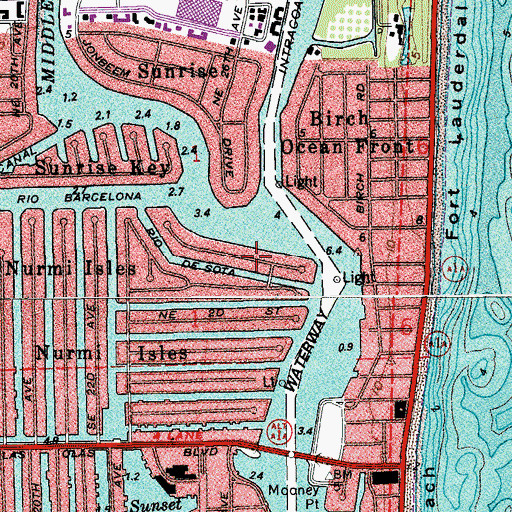 Topographic Map of Rio De Sota Canal, FL
