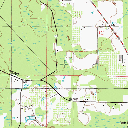 Topographic Map of Rising School, FL