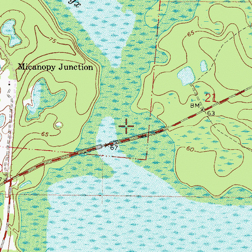 Topographic Map of River Styx, FL