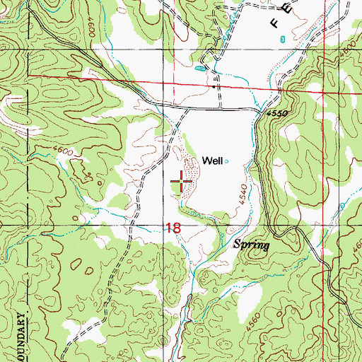 Topographic Map of Ferguson Valley, AZ