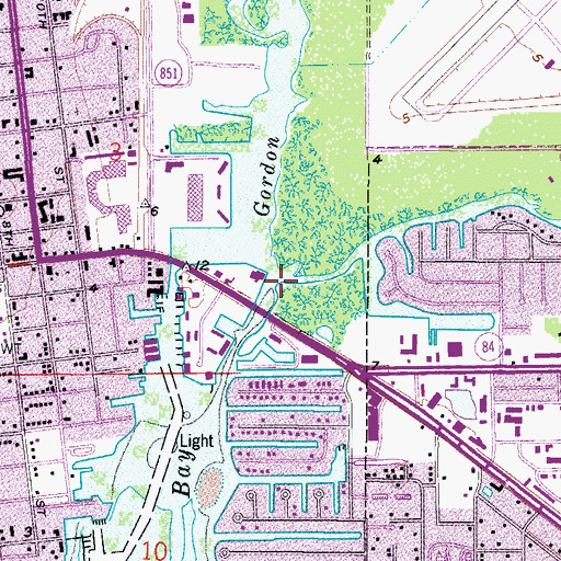 Topographic Map of Rock Creek, FL