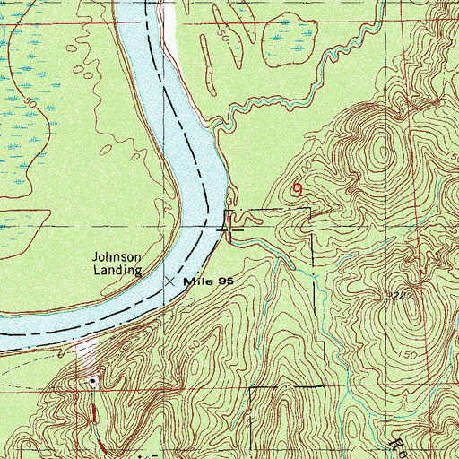 Topographic Map of Rock Creek, FL