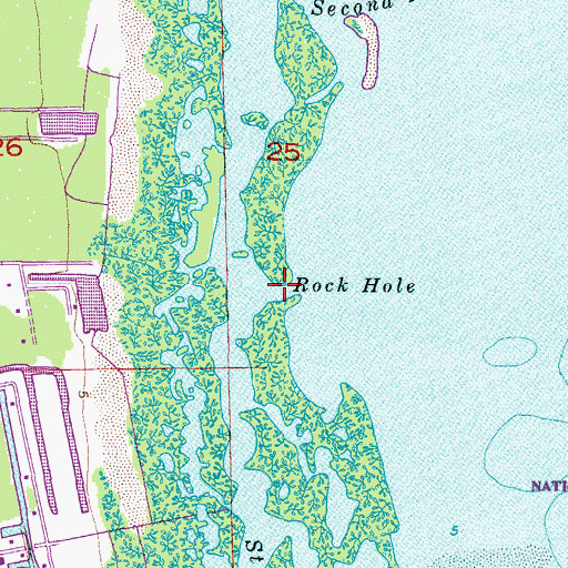 Topographic Map of Rock Hole, FL
