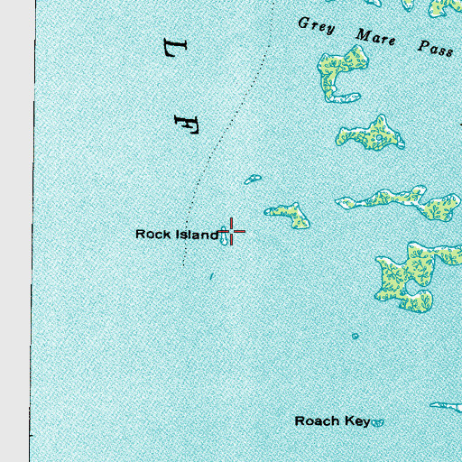 Topographic Map of Rock Island, FL