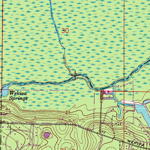 Topographic Map of Rock Springs Run, FL