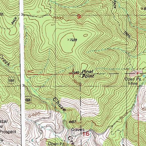Topographic Map of Final Point, AZ