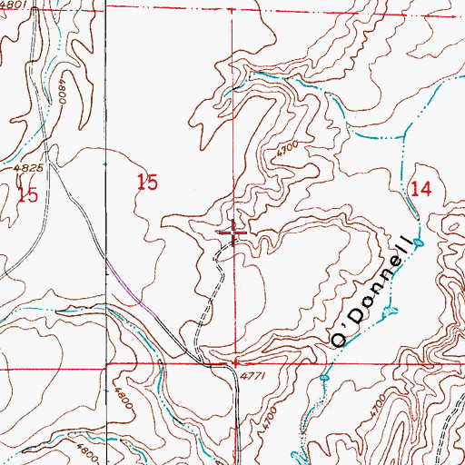 Topographic Map of Finley Tank, AZ