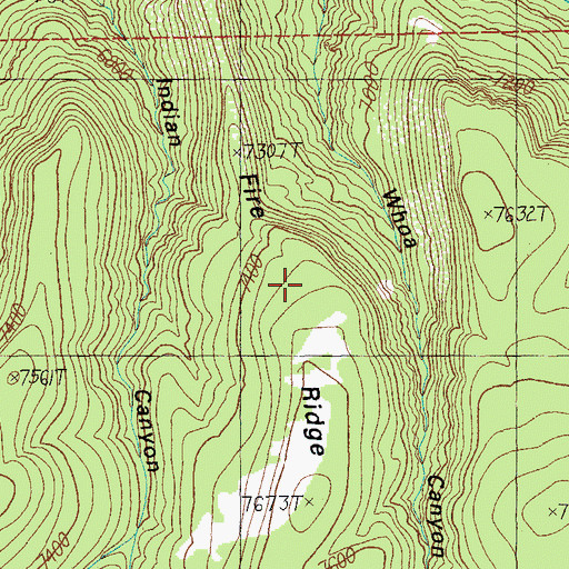 Topographic Map of Fire Ridge, AZ