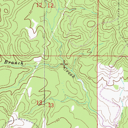Topographic Map of Rum Still Branch, FL