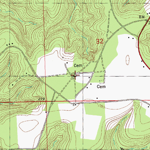 Topographic Map of Saint James Church, FL