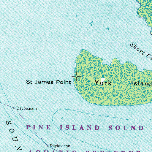 Topographic Map of Saint James Point, FL