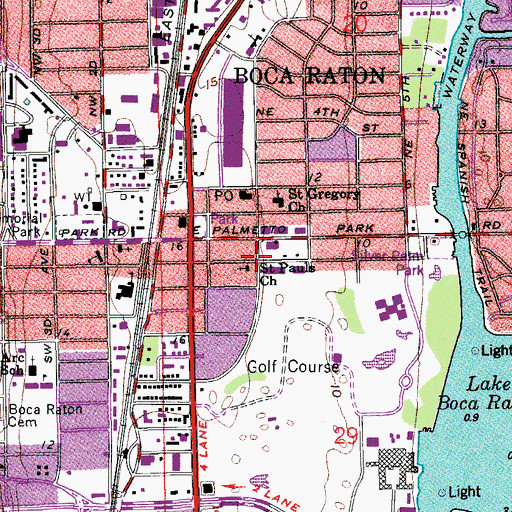 Topographic Map of Saint Pauls Church, FL