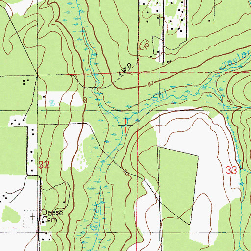 Topographic Map of Sal Taylor Creek, FL