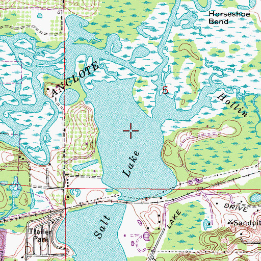 Topographic Map of Salt Lake, FL