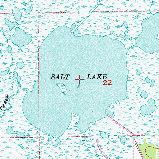 Topographic Map of Salt Lake, FL