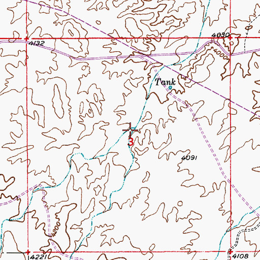 Topographic Map of Flag Wash, AZ