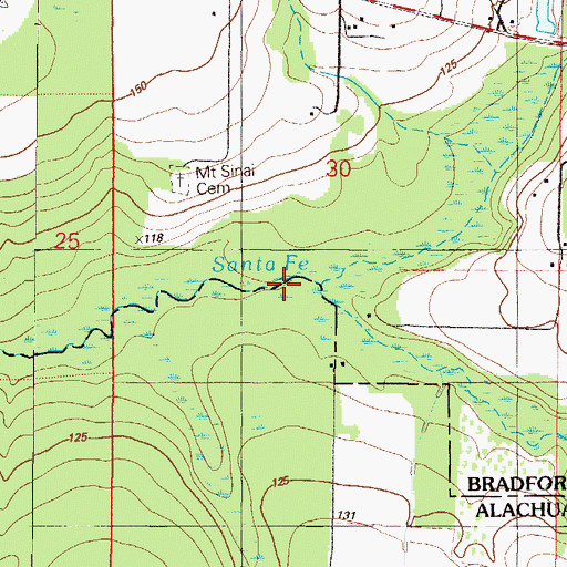 Topographic Map of Sampson River, FL