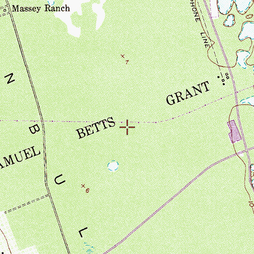 Topographic Map of Samuel Betts Grant, FL