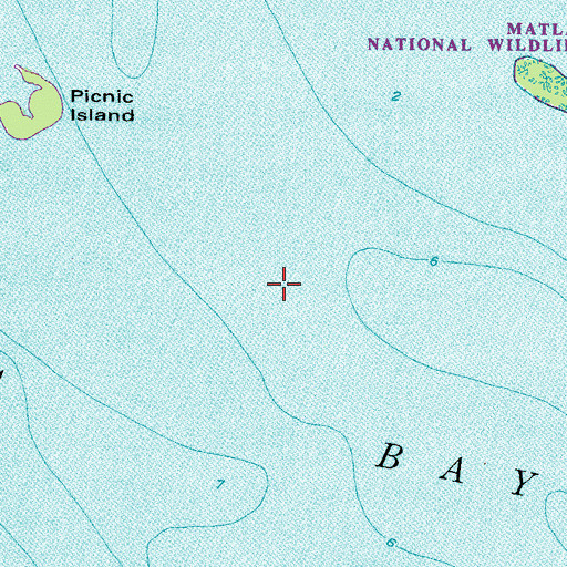 Topographic Map of San Carlos Bay, FL