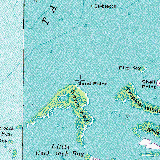 Topographic Map of Sand Point, FL