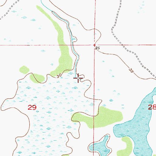 Topographic Map of Sandfly Gully, FL