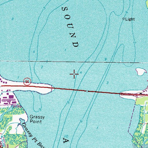 Topographic Map of Anna Maria Sound, FL