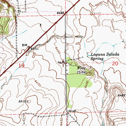 Topographic Map of Floy, AZ