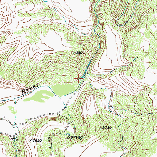 Topographic Map of Flume Hollow, AZ