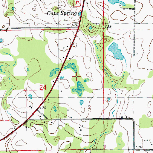 Topographic Map of Schoolhouse Pond, FL